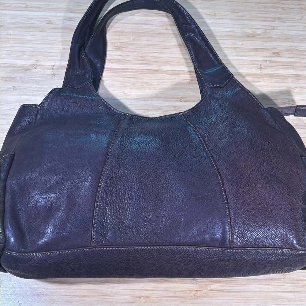 J. Jill Dark Brown Leather Shoulder Bag - Picture 2 of 9
